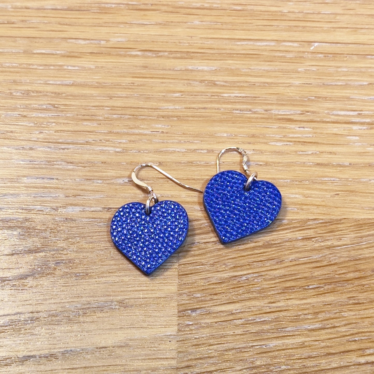 Boucles d'oreilles en cuir - Coeur