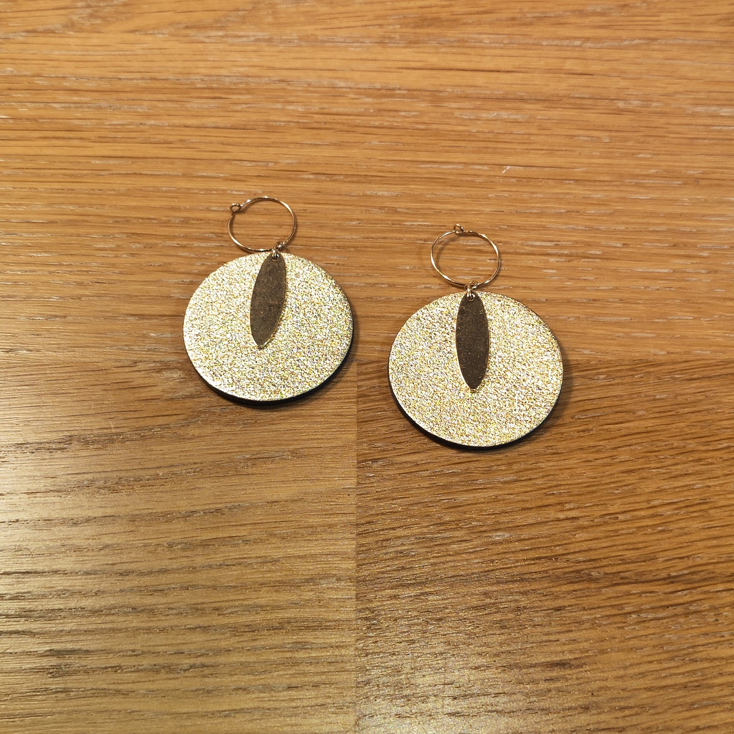 Leather earrings - Elancée