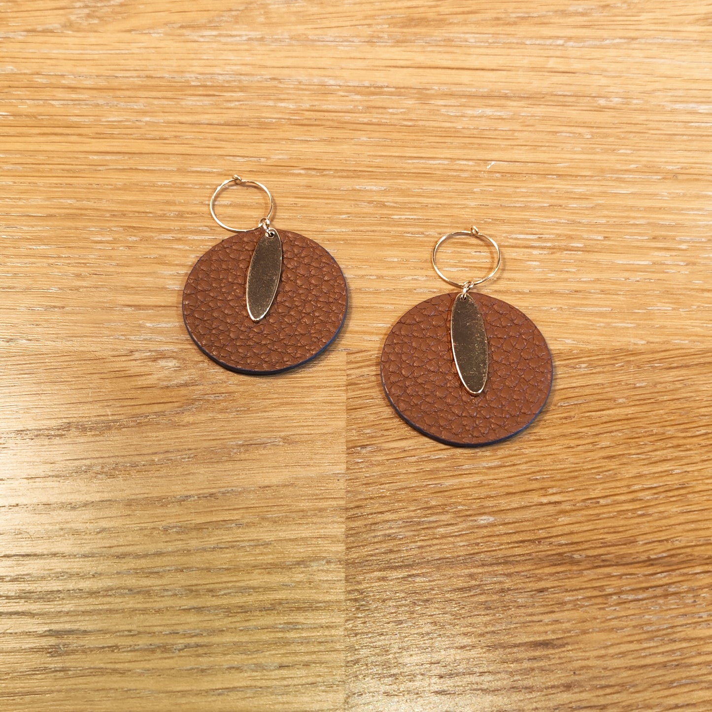 Leather earrings - Elancée