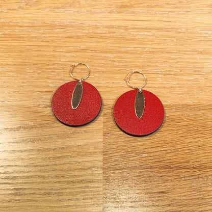 Leather earrings - Elancée