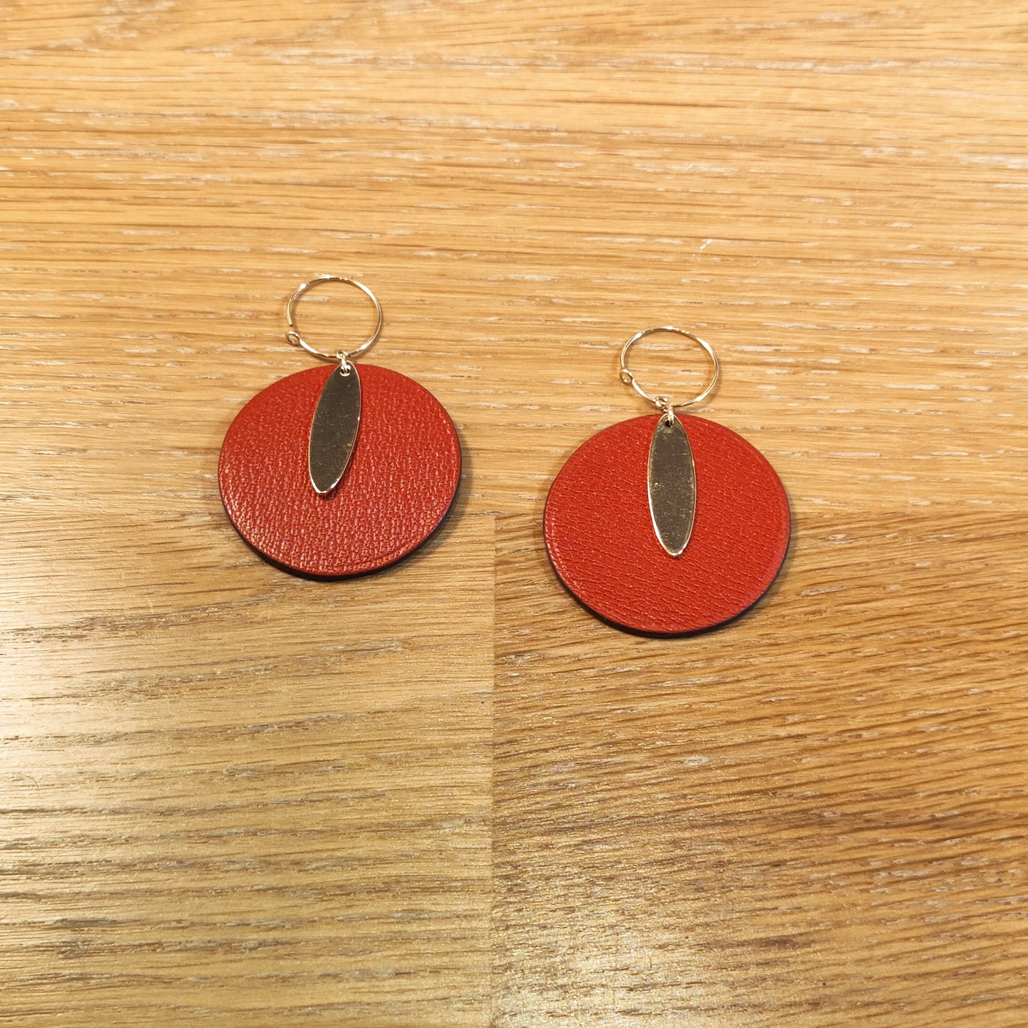 Leather earrings - Elancée