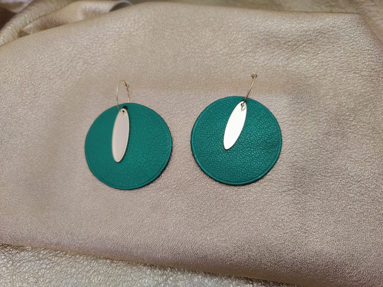 Leather earrings - Elancée